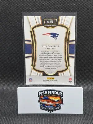 2025 Panini Select - Premier Level Will Campbell #179 Black & Red Shock (RC) - Football Card Single