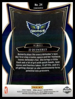 2025 Panini Select WNBA #24 JJ Quinerly RC RC - Basketball Card Single
