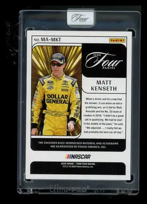 2025 Panini Turn Four Matt Kenseth #MA-MKT 54/75 Autograph Race-Patch - Racing Card Single