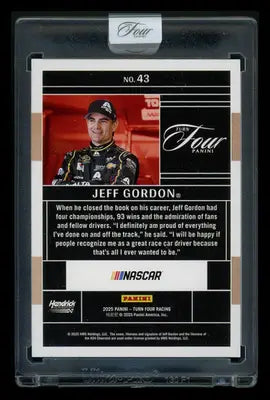 2025 Panini Turn Four Racing Jeff Gordon #43 11/25 Racing - Racing Card Single