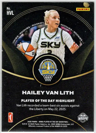2025 Panini WNBA Player of the Day Orange Parallel Card HVL Hailey Van Lith /199 - Basketball Card Single
