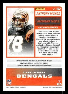 2025 Score #162 Anthony Munoz - Football Card Single