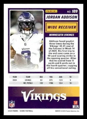 2025 Score-A-Treat #109 Jordan Addison - Football Card Single