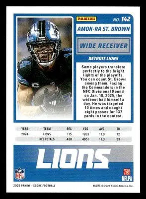 2025 Score-A-Treat #142 Amon-Ra St. Brown - Football Card Single
