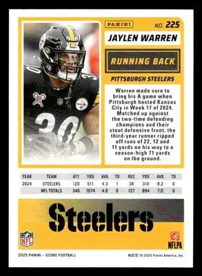 2025 Score-A-Treat #225 Jaylen Warren - Football Card Single