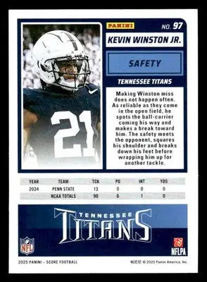 2025 Score-A-Treat #97 Kevin Winston Jr. - Football Card Single
