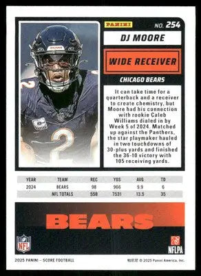 2025 Score A Treat DJ Moore #254 Football - Football Card Single