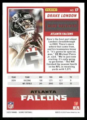 2025 Score A Treat Drake London #17 Football - Football Card Single