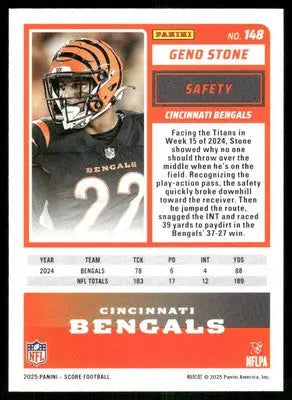 2025 Score a Treat Geno Stone #148 Football - Football Card Single
