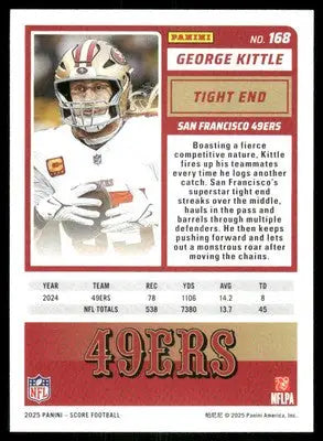 2025 Score A Treat George Kittle #168 Football - Football Card Single