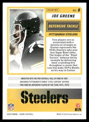 2025 Score a Treat Joe Greene #8 Football - Football Card Single