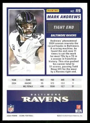 2025 Score A Treat Mark Andrews #115 Football - Football Card Single