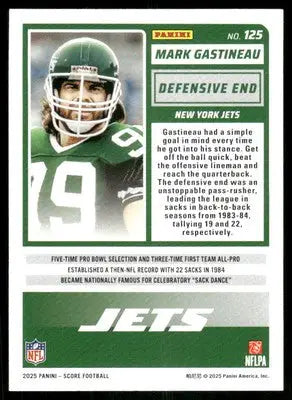 2025 Score A Treat Mark Gastineau #125 Football - Football Card Single