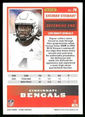 2025 Score A Treat Shemar Stewart #79 RC Football - Football Card Single