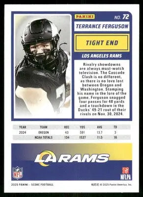 2025 Score A Treat Terrance Ferguson #72 RC Football - Football Card Single