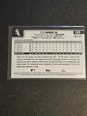 2025 Topps #189 Luis Robert Jr. Diamante Foil - Baseball Card Single
