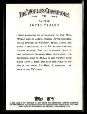 2025 Topps Allen & Ginter Jamie Chung #299 Actress