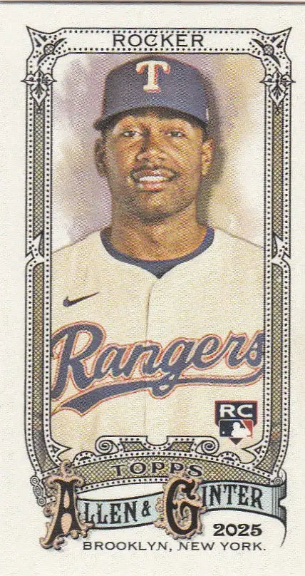 2025 Topps Allen & Ginter Mini #124 Kumar Rocker RC Texas Rangers - Baseball Card Single