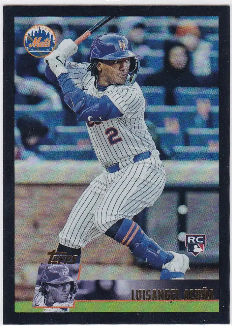 2025 Topps Archives Black Foil #183 Luisangel Acuna RC New york Mets - Baseball Card Single