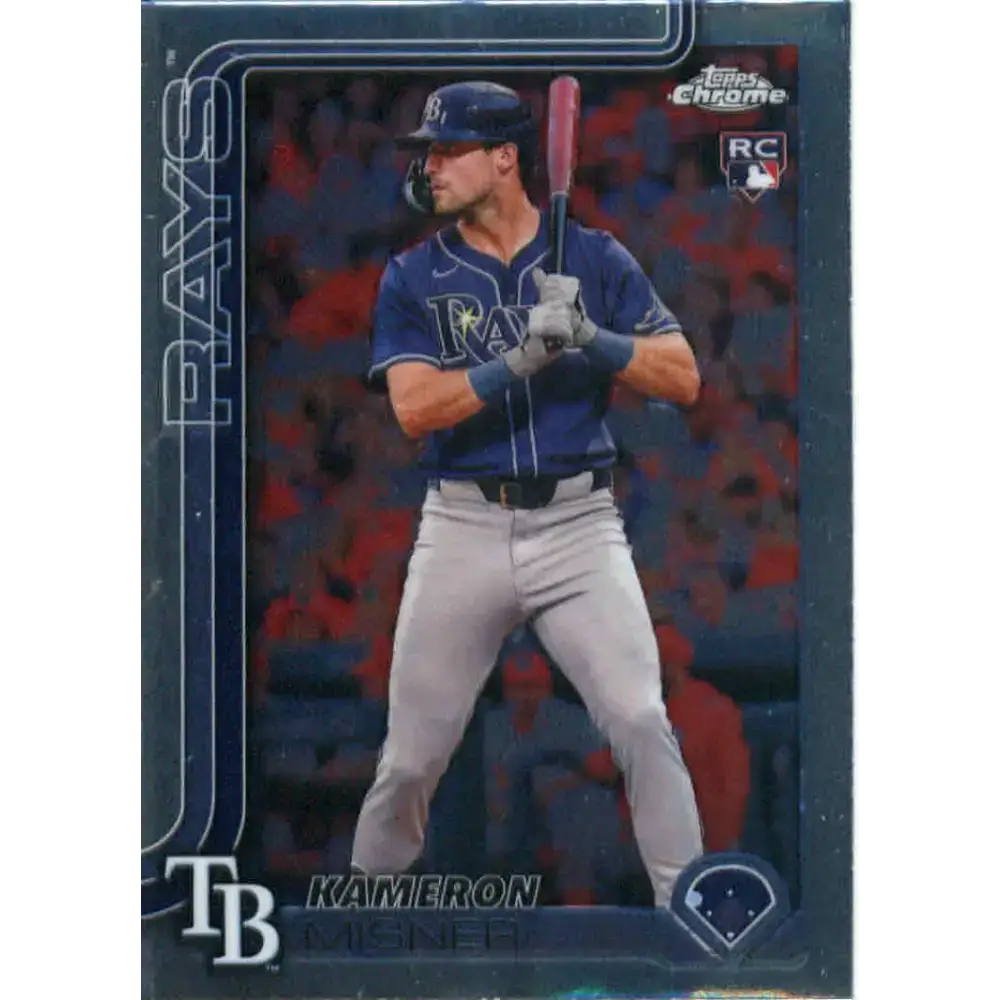 2025 topps Chrome #130 Kameron Misner NM-MT RC Rookie Tampa Bay Rays Baseball Card - Baseball Card Single
