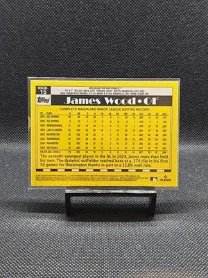 2025 Topps Chrome - 1990 Topps Baseball James Wood #90CB-15 (RC) - Baseball Card Single