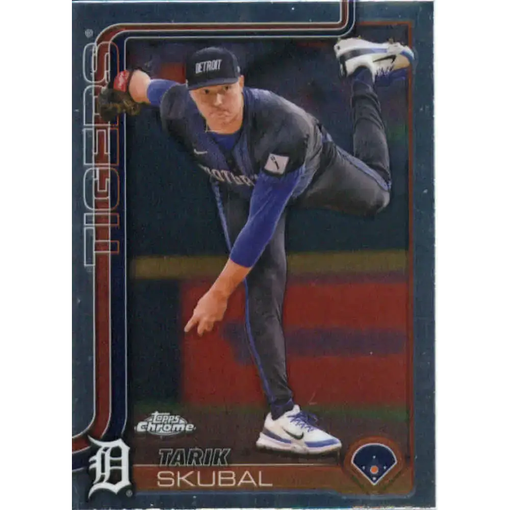 2025 topps Chrome #258 Tarik Skubal NM-MT Detroit Tigers Baseball Card - Baseball Card Single