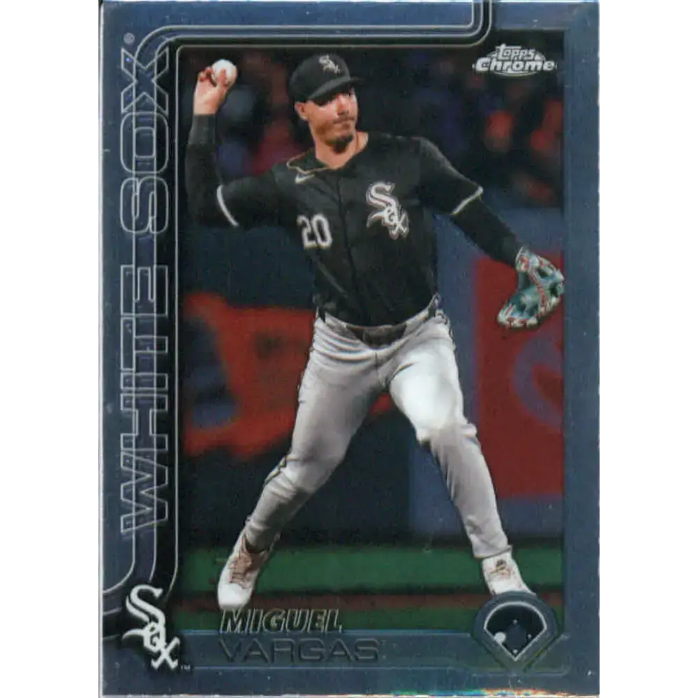 2025 topps Chrome #51 Miguel Vargas NM-MT Chicago White Sox Baseball Card - Baseball Card Single