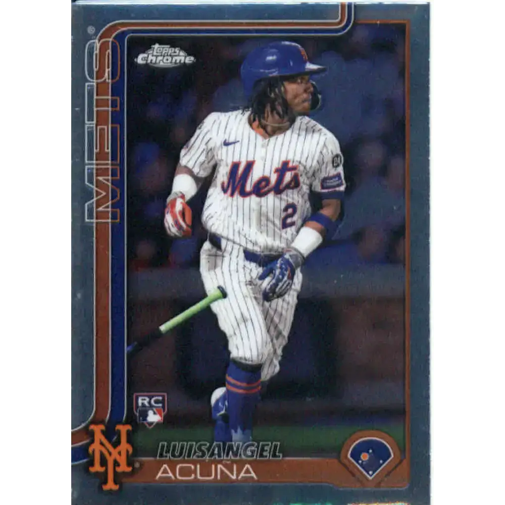 2025 topps Chrome #56 Luisangel Acuna NM-MT RC Rookie New York Mets Baseball Card - Baseball Card Single