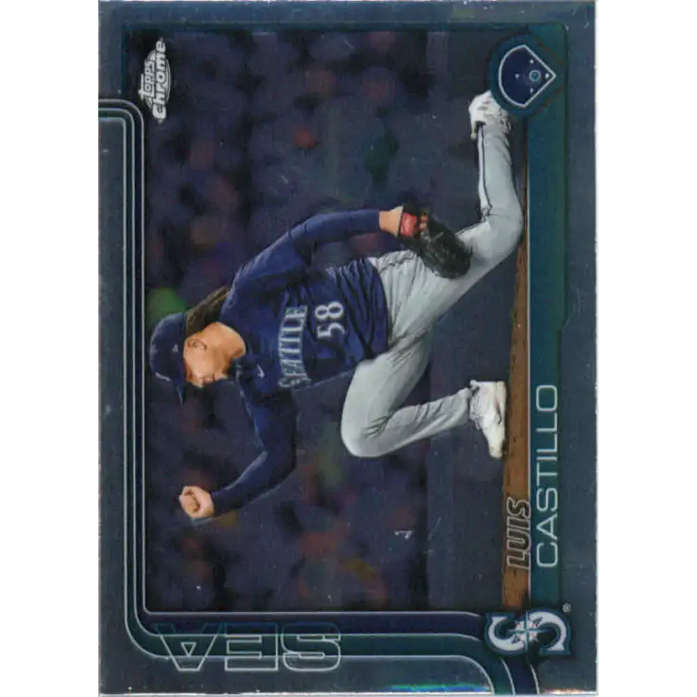 2025 topps Chrome #69 Luis Castillo NM-MT Seattle Mariners Baseball Card - Baseball Card Single