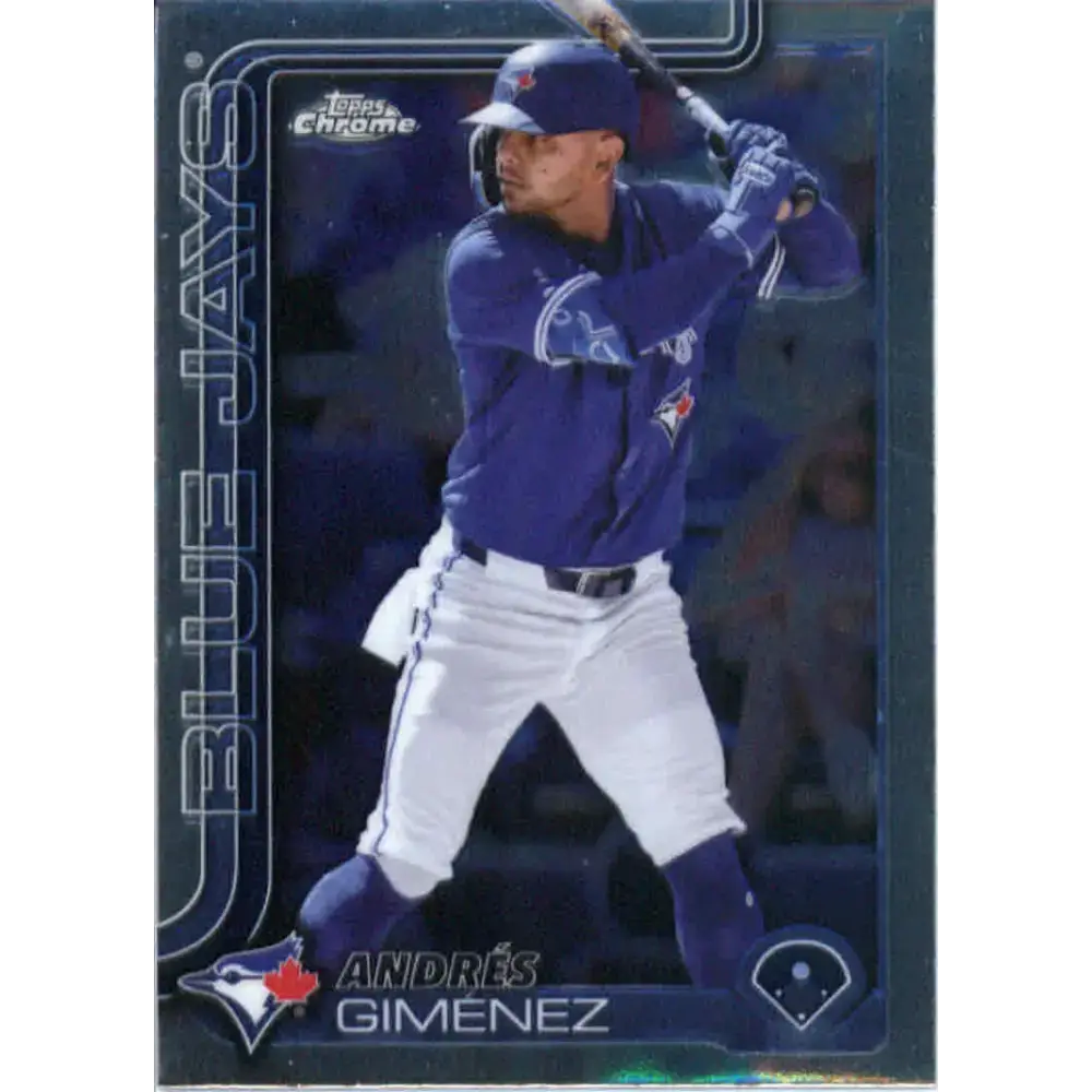 2025 topps Chrome #70 Andres Gimenez NM-MT Toronto Blue Jays Baseball Card - Baseball Card Single