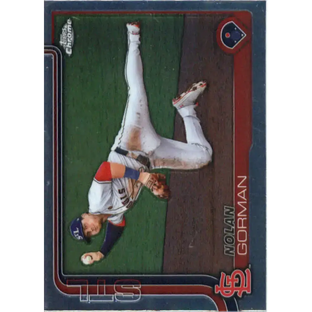 2025 topps Chrome #80 Nolan Gorman NM-MT St. Louis Cardinals Baseball Card - Baseball Card Single