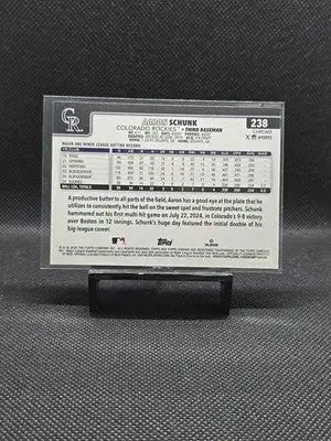2025 Topps Chrome - Aaron Schunk #238 Sepia Refractor (RC) - Baseball Card Single