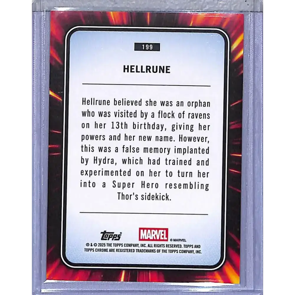 2025 Topps Chrome Blue and Green #199 Hellrune NM-MT 080/199 - Non-Sports Card Single