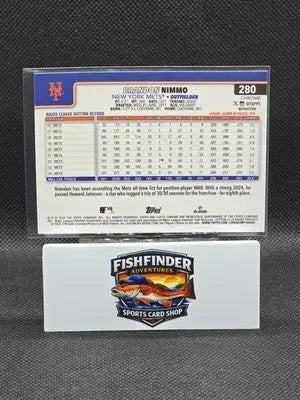 2025 Topps Chrome - Brandon Nimmo #280 Refractor - Baseball Card Single