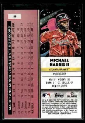 2025 Topps Chrome Cosmic Michael Harris II #146 Atlanta Braves