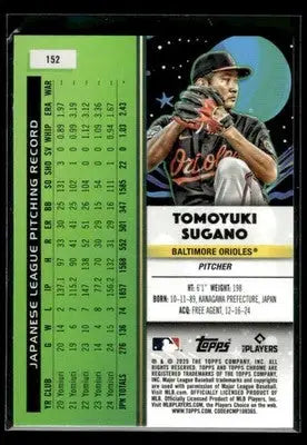 2025 Topps Chrome Cosmic Tomoyuki Sugano #152 RC Baltimore Orioles