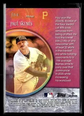 2025 Topps Chrome #F15-8 Paul Skenes Fortune 15 - Trading Cards