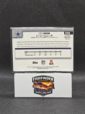 2025 Topps Chrome Football Phil Mafah Rookie Refractor RC #310 - Cowboys - Football Card Single