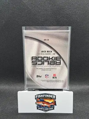 2025 Topps Chrome Jack Bech Player Worn Rookie Patch Refractor #RR-JB RC Raiders - Football Card Single