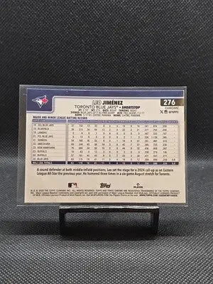 2025 Topps Chrome - Leo Jimenez #276 RayWave Refractor (RC) - Baseball Card Single