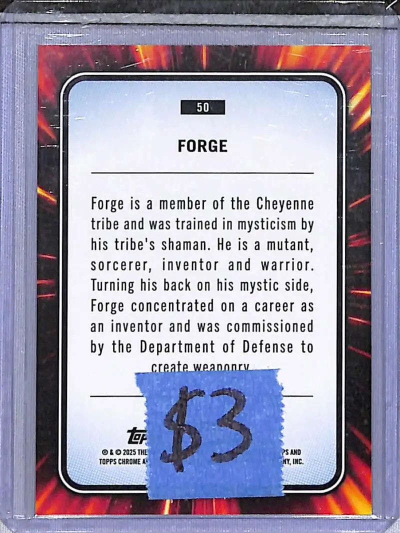 2025 Topps Chrome Marvel #50 Forge NM-MT - Other