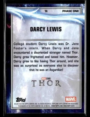 2025 Topps Chrome Marvel Studios Darcy Lewis #16 - Marvel Card Single