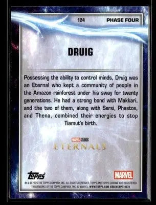 2025 Topps Chrome Marvel Studios Druig #124 - Marvel Card Single