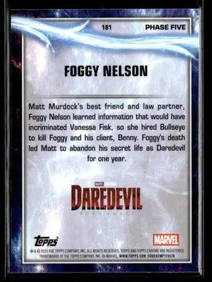 2025 Topps Chrome Marvel Studios Foggy Nelson #181 Debut - Marvel Card Single