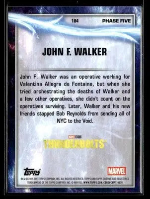 2025 Topps Chrome Marvel Studios John F. Walker #184 - Other