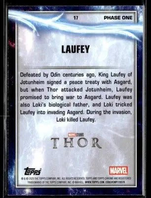 2025 Topps Chrome Marvel Studios Laufey #17 - Marvel Card Single
