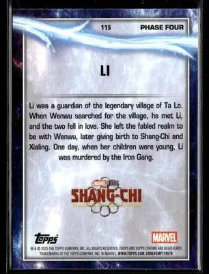 2025 Topps Chrome Marvel Studios Li #115 - Marvel Card Single