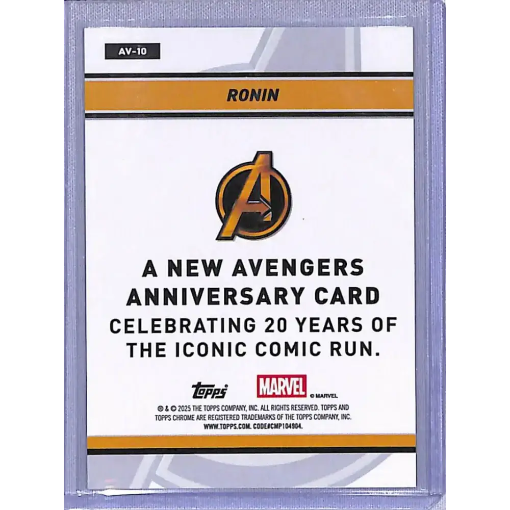 2025 Topps Chrome New Avengers Anniversary #AV-10 Ronin NM-MT