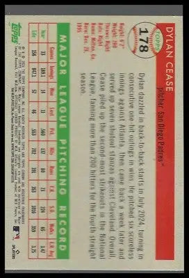 2025 Topps Chrome Platinum #178 Dylan Cease - Baseball Card Single