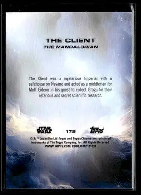 2025 Topps Chrome Star Wars The Client #179 The Mandalorian - Non-Sports Card Single